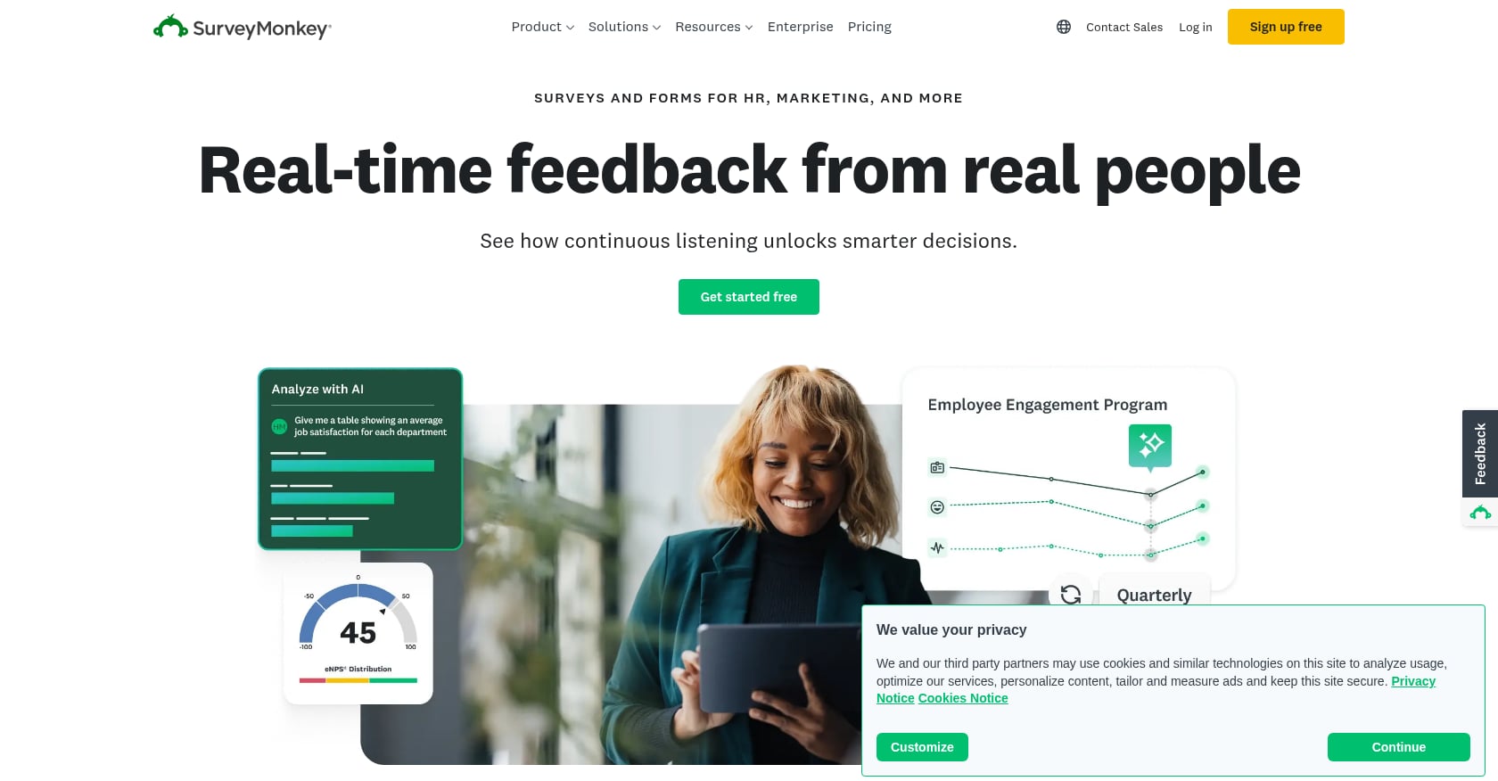 SurveyMonkey Screenshot