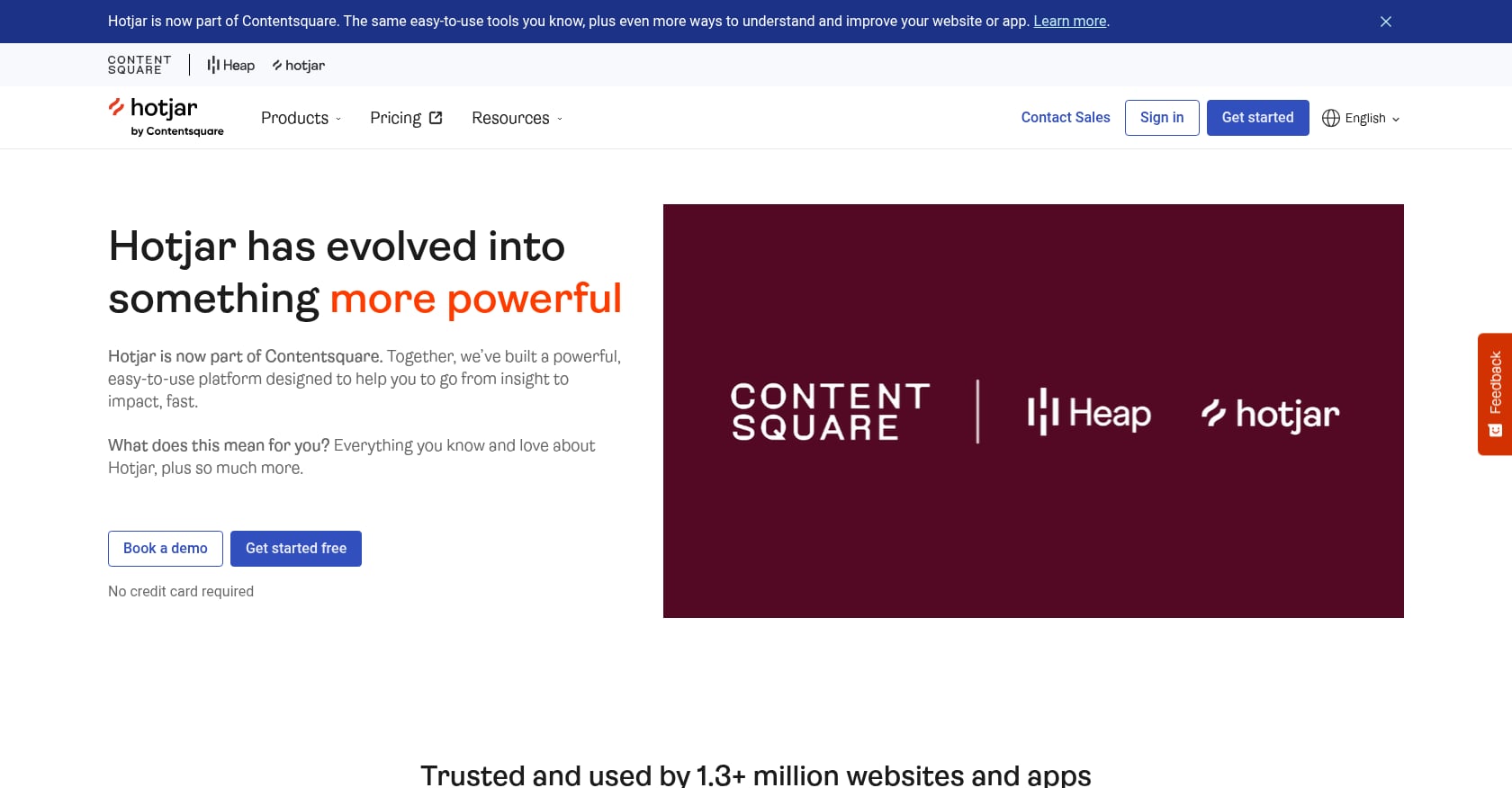 Hotjar (now Contentsquare) Screenshot
