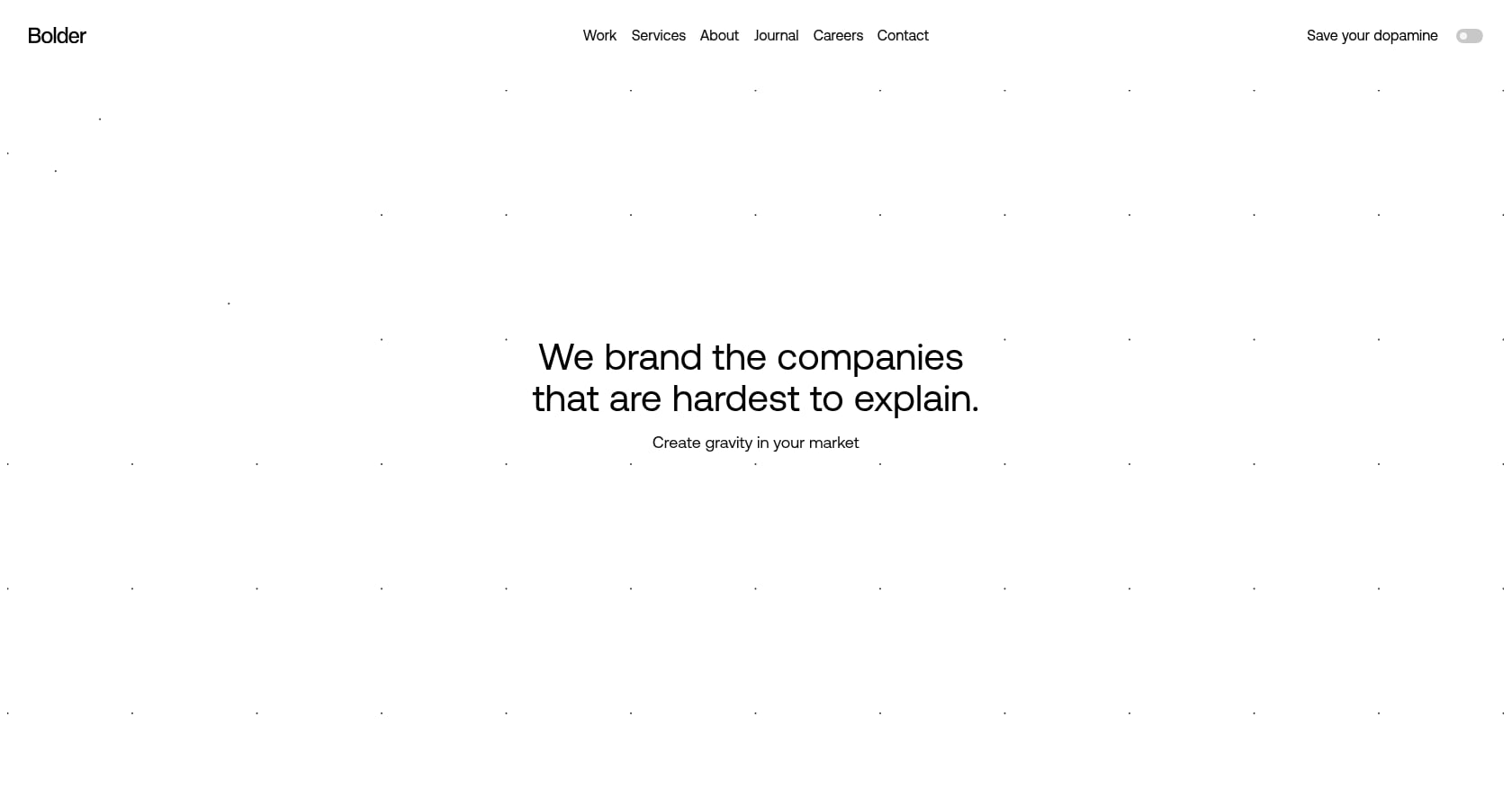 Bolder Agency Screenshot