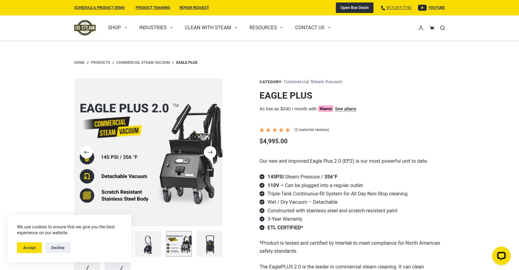 US STEAM Eagle Plus Screenshot