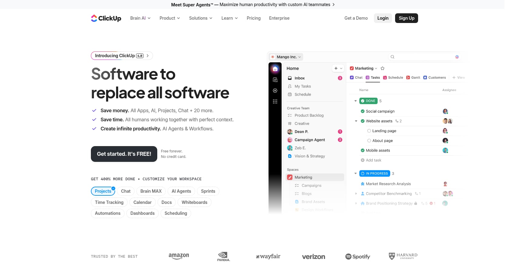ClickUp Screenshot