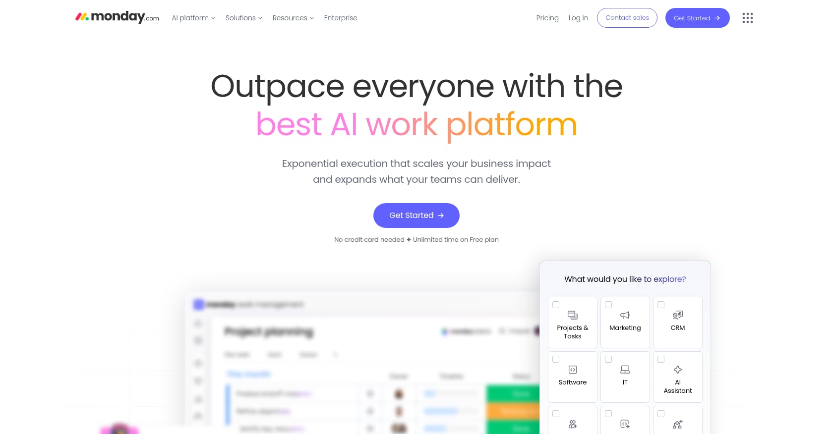 monday.com Screenshot