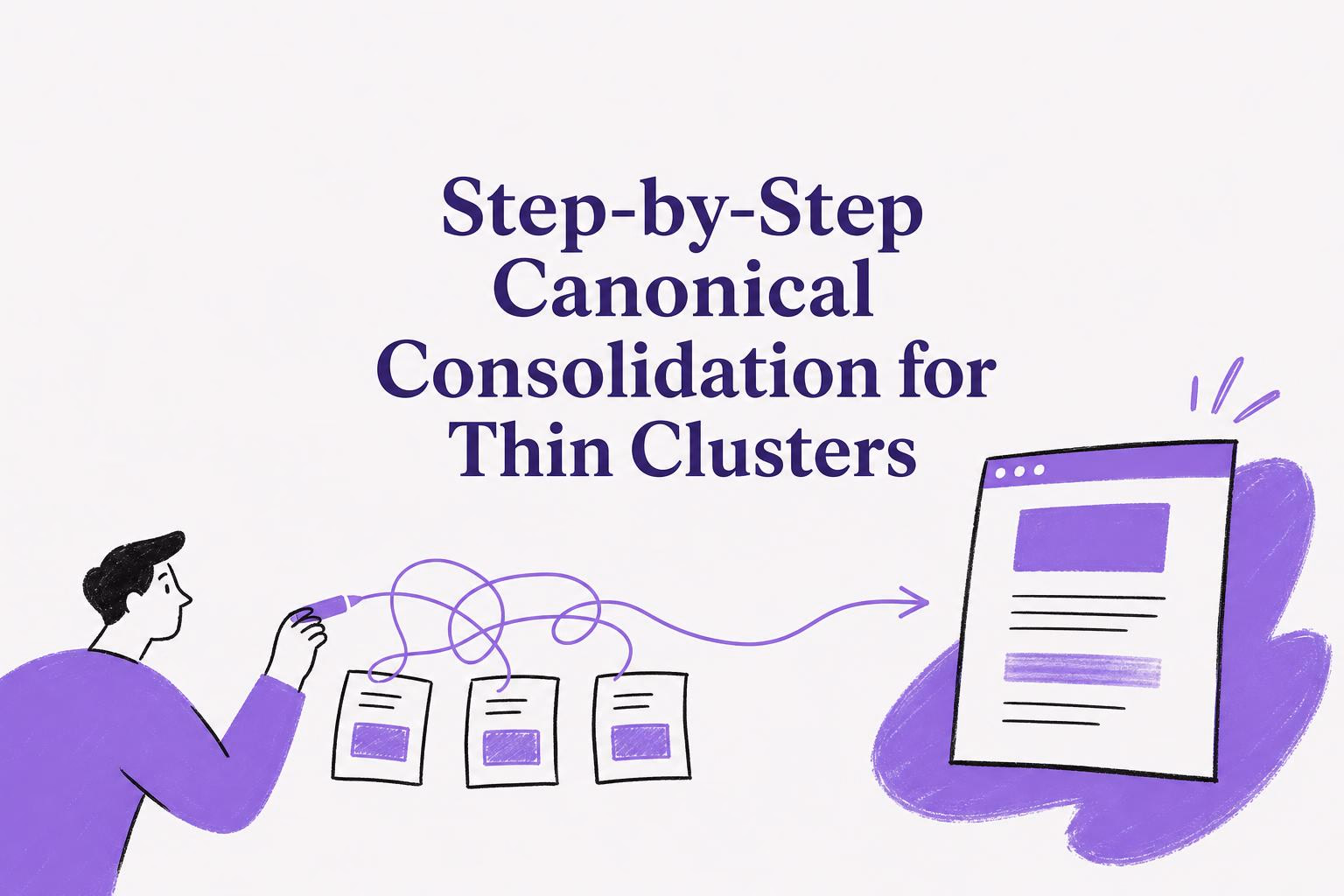 step-by-step canonical consolidation for thin clusters