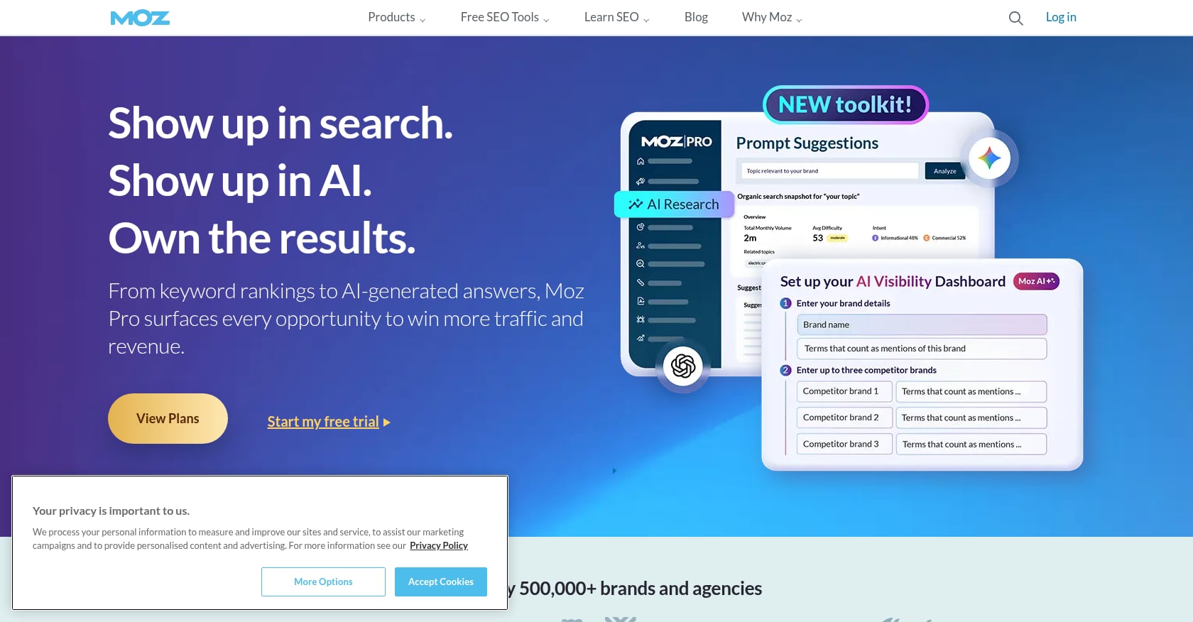 Moz Pro Screenshot