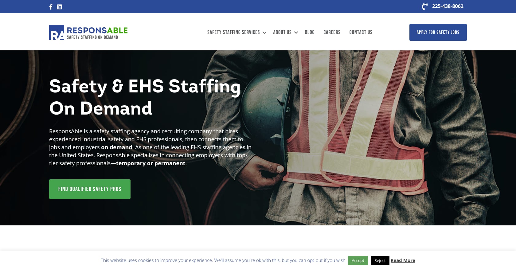 ResponsAble Safety Staffing Screenshot