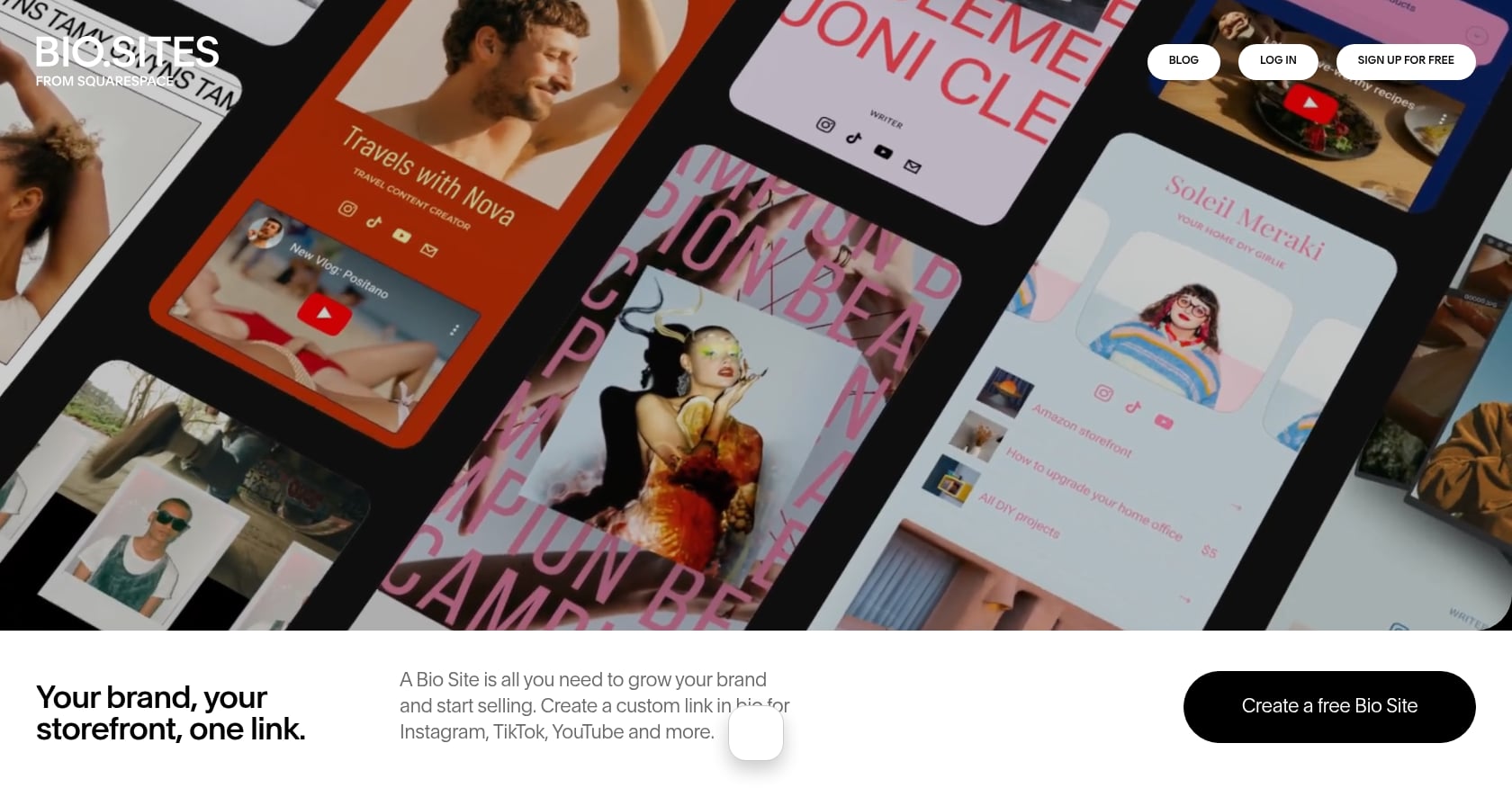 Bio Sites (by Squarespace) Screenshot
