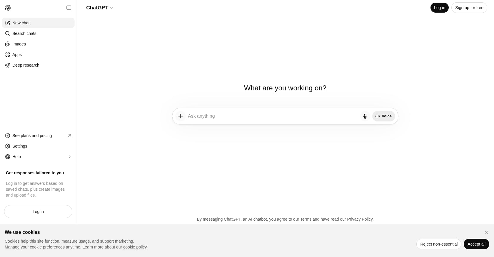 ChatGPT Plus Screenshot
