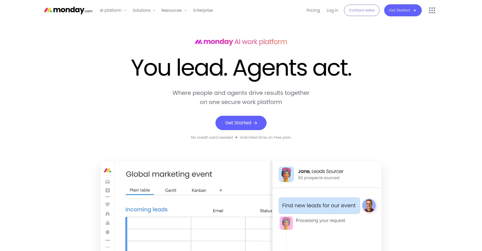 monday.com Screenshot