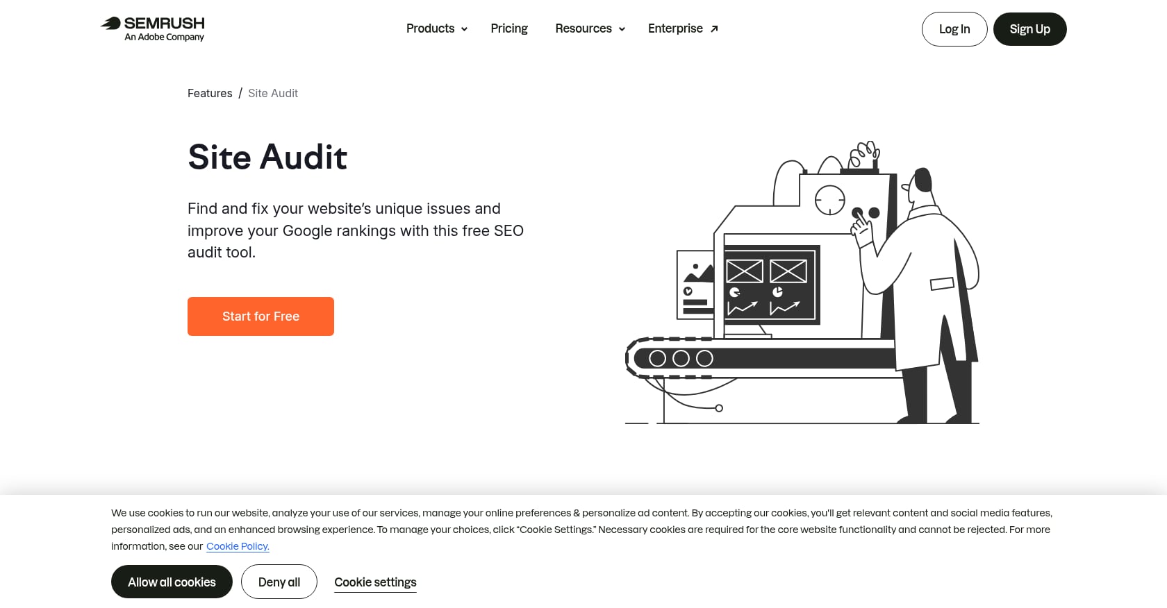 Semrush Site Audit Screenshot