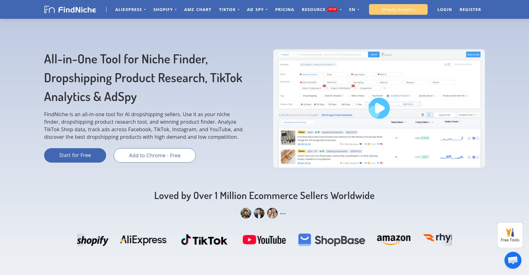 FindNiche Screenshot