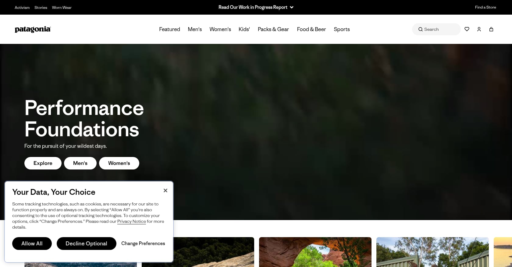 Patagonia: Radical Transparency Screenshot