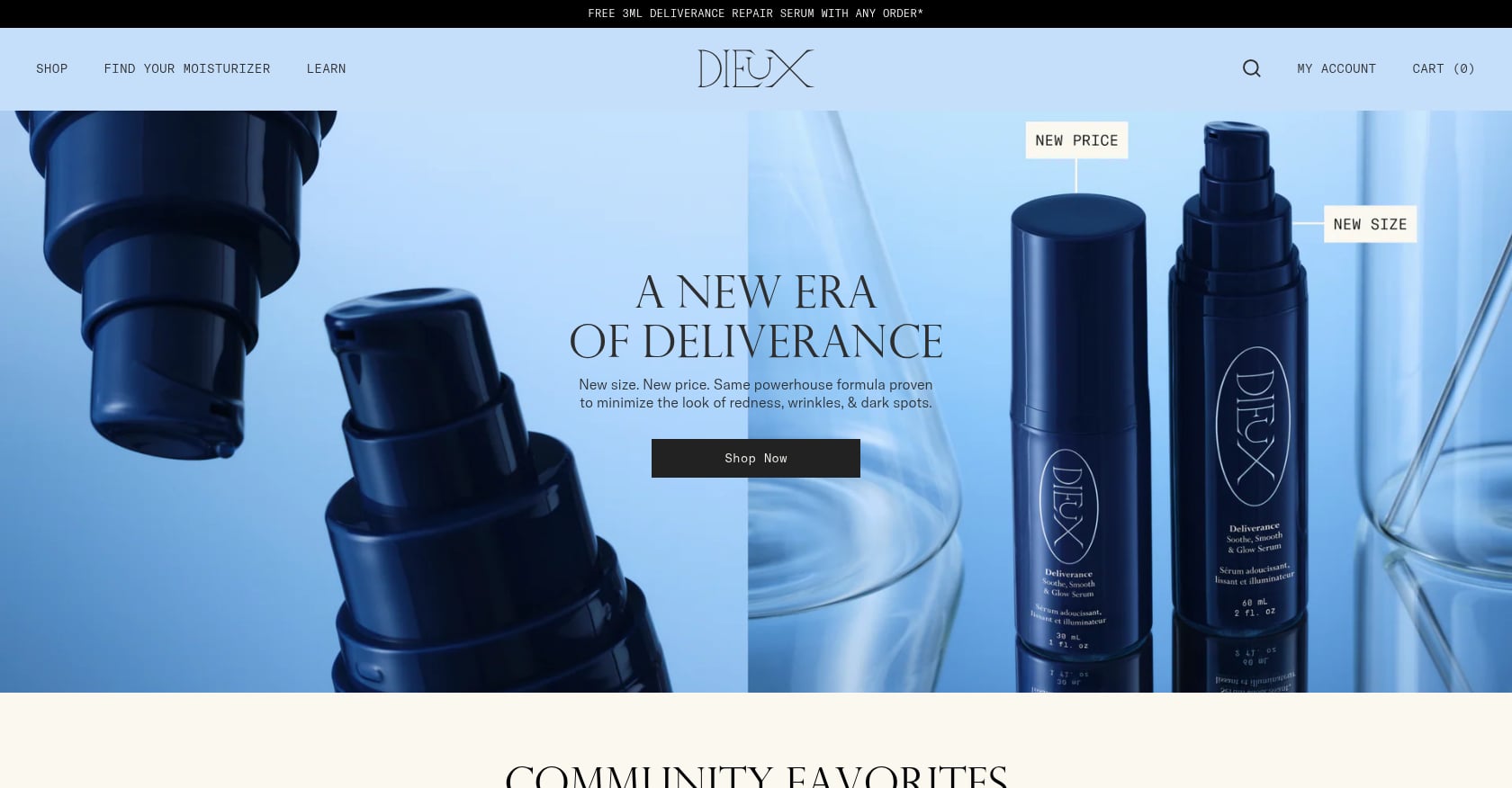 Dieux Skin: Advocacy-Led Social Media Screenshot