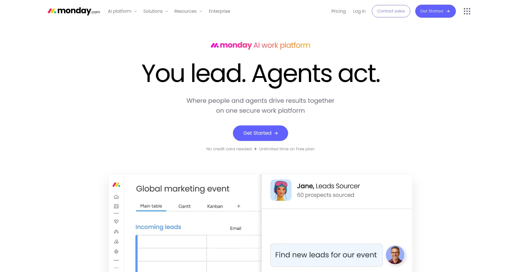monday.com Screenshot