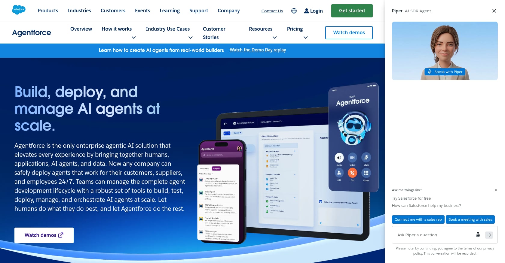 Salesforce Agentforce Screenshot