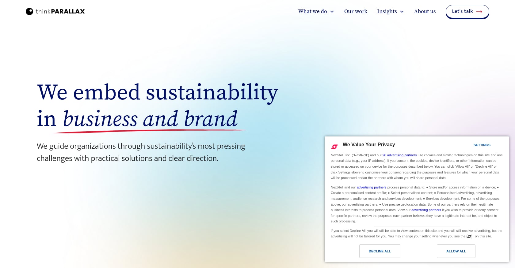 thinkPARALLAX Screenshot