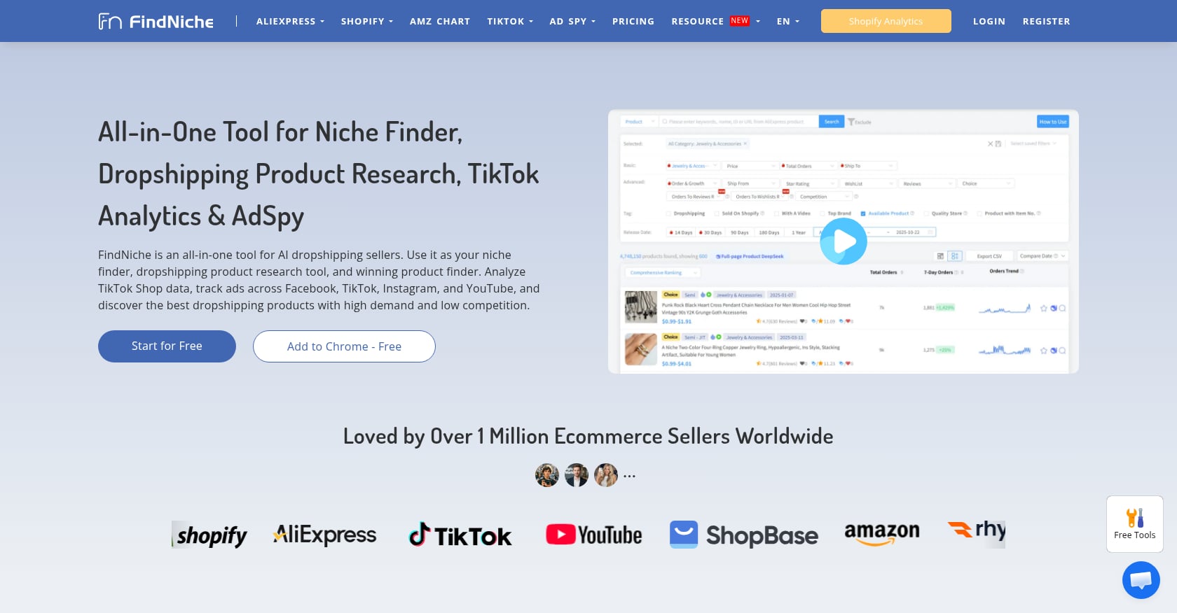 FindNiche Screenshot