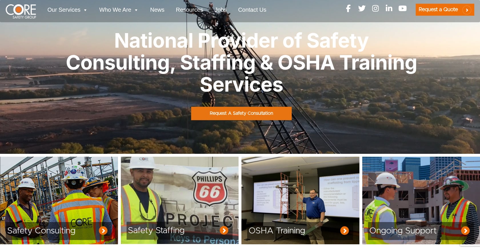 CORE Safety Group Screenshot