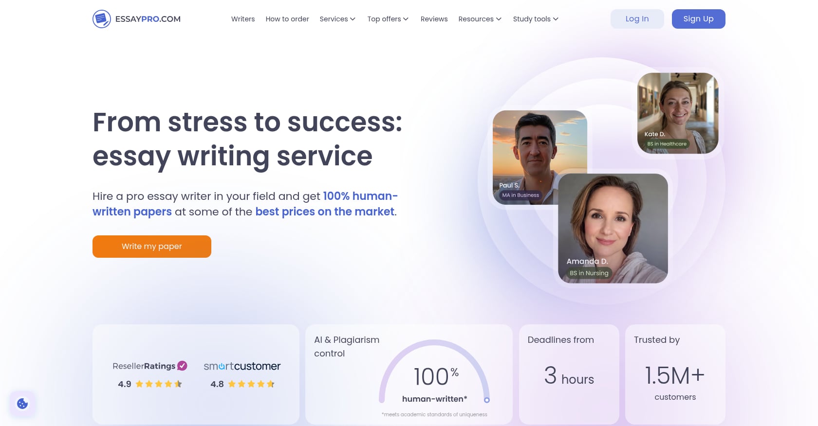 EssayPro Screenshot