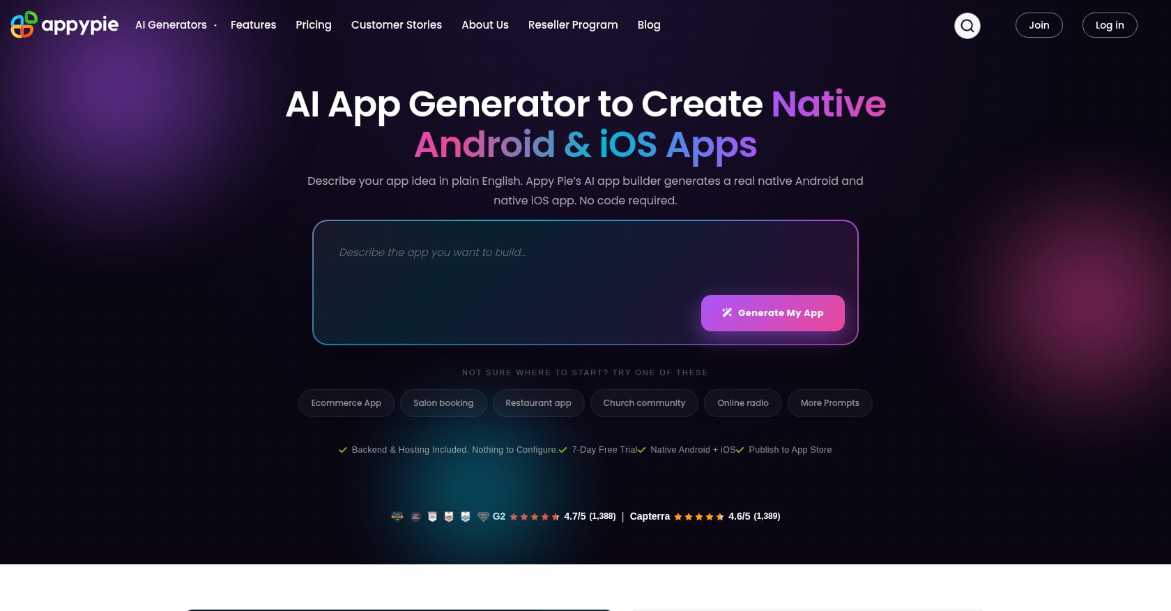 Appy Pie Screenshot