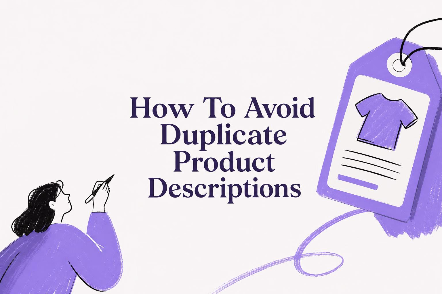 avoid duplicate product descriptions