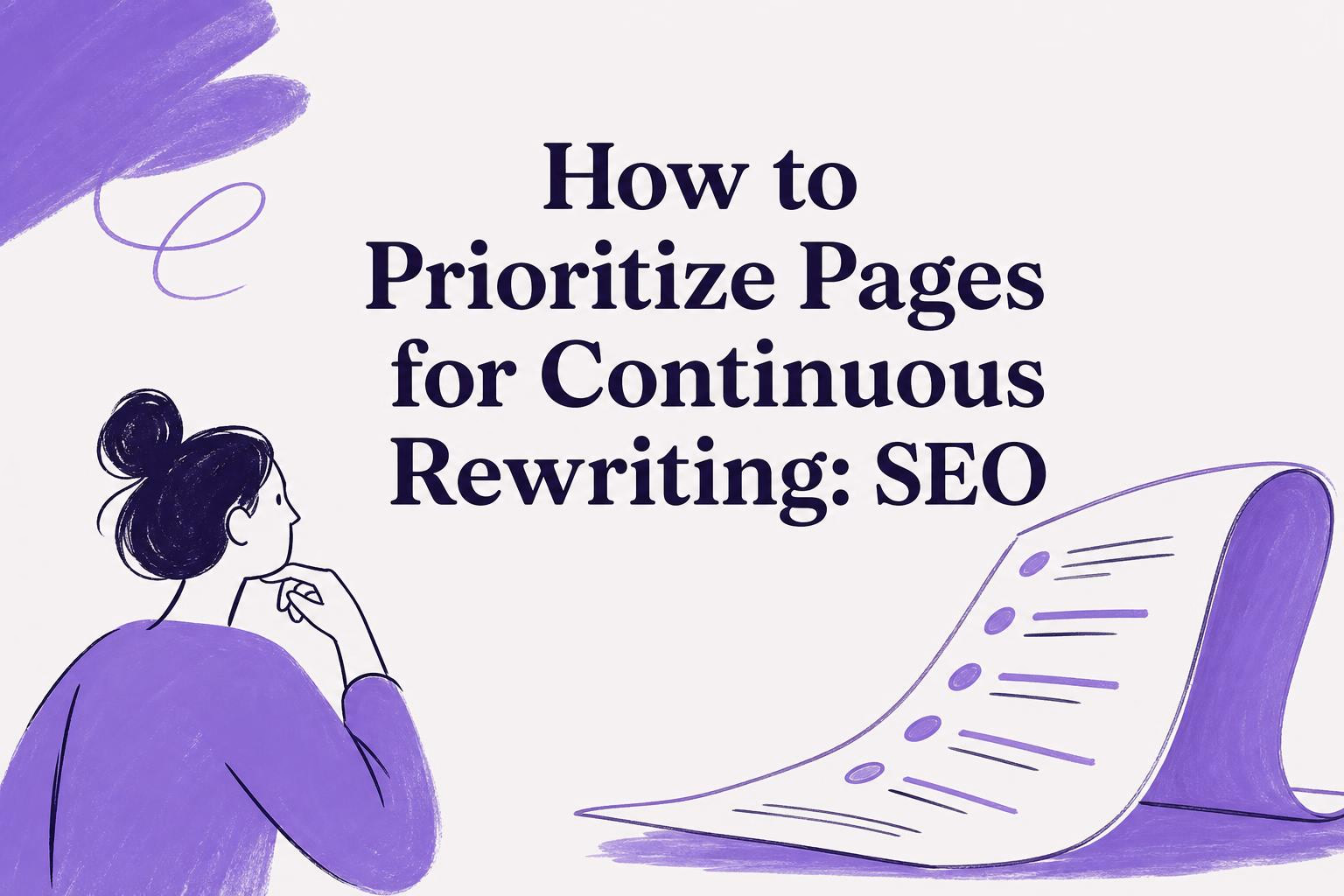 how to prioritize pages for continuous rewriting