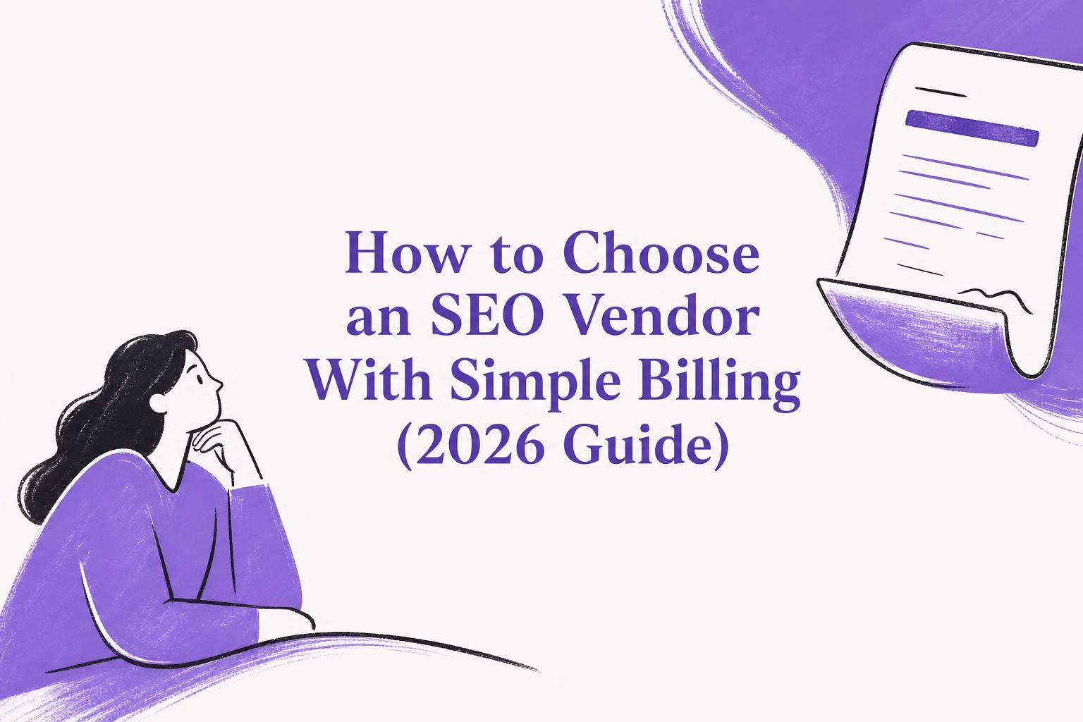 how to choose an seo vendor with simple billing