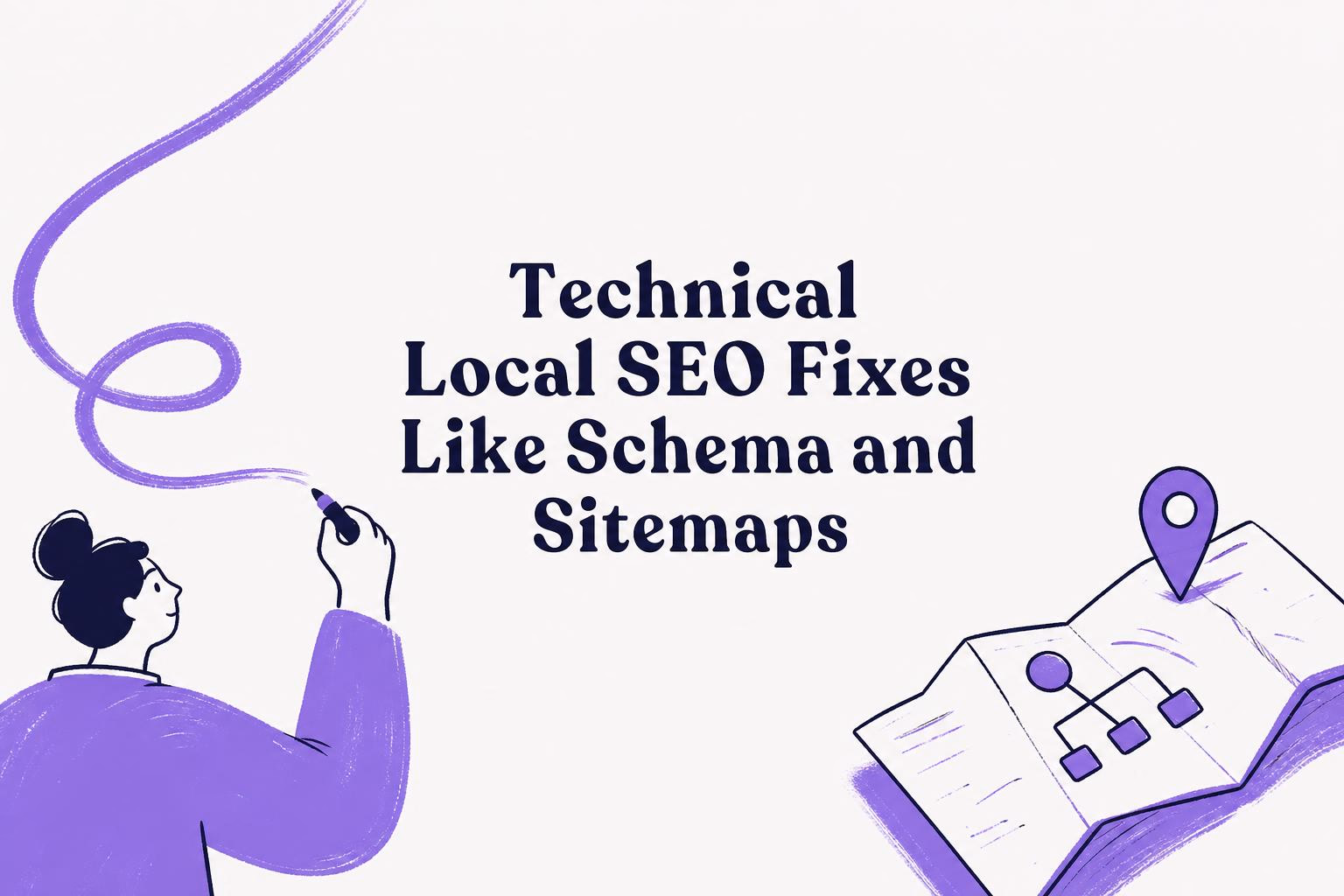 technical local seo fixes like schema and sitemaps