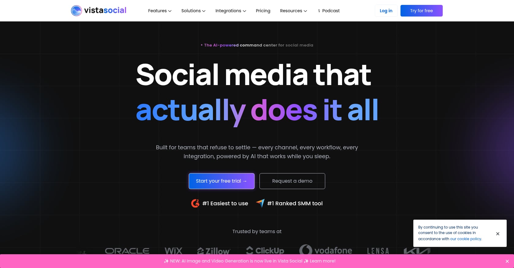 Vista Social Screenshot