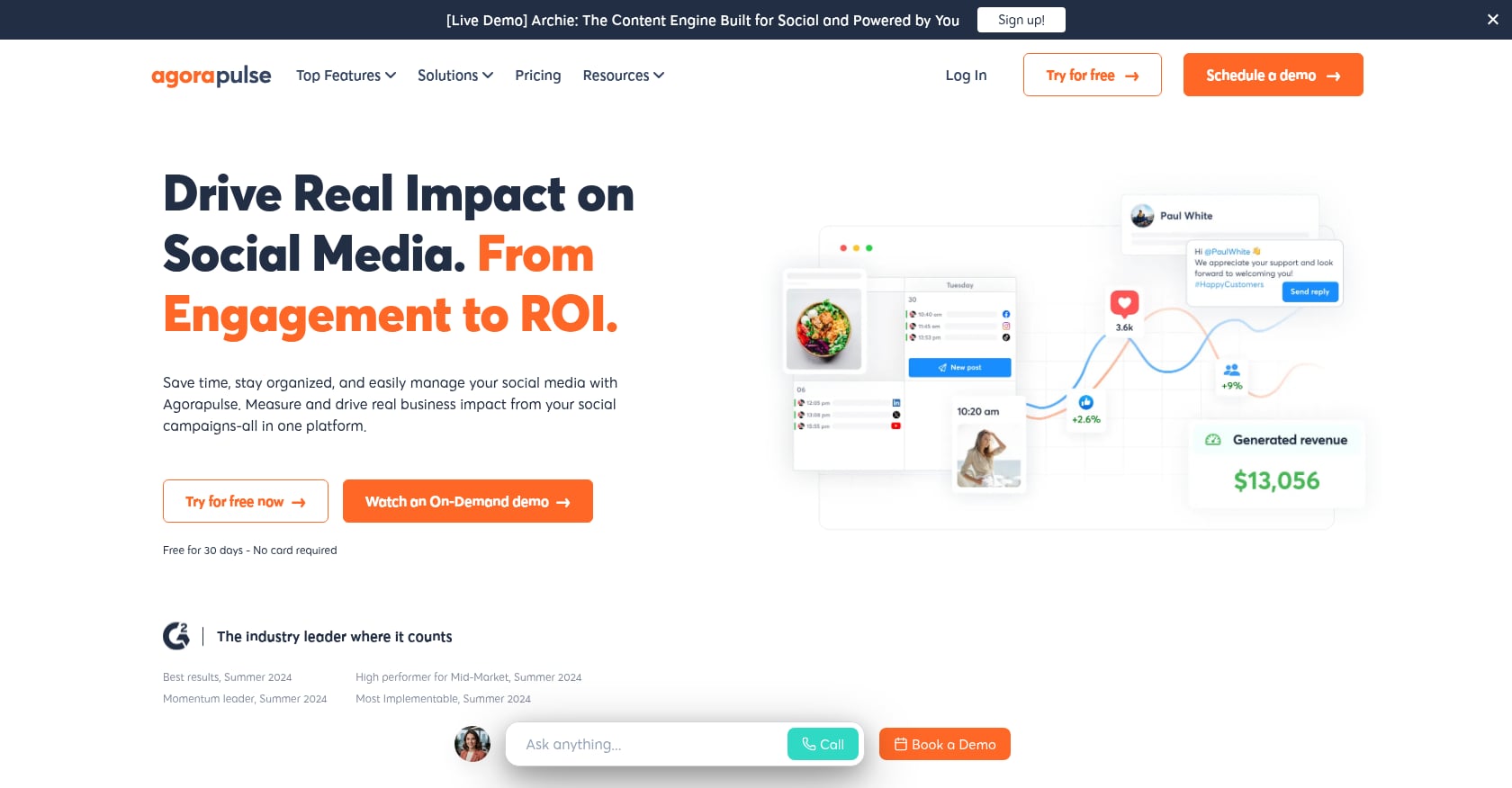 Agorapulse Screenshot
