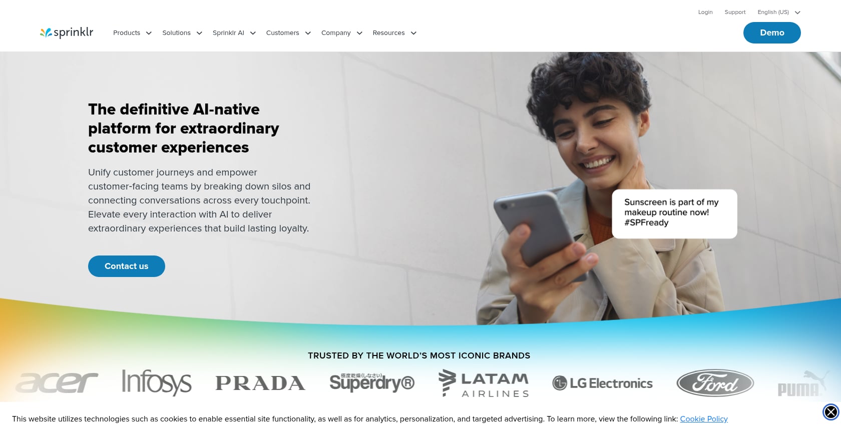 Sprinklr Screenshot