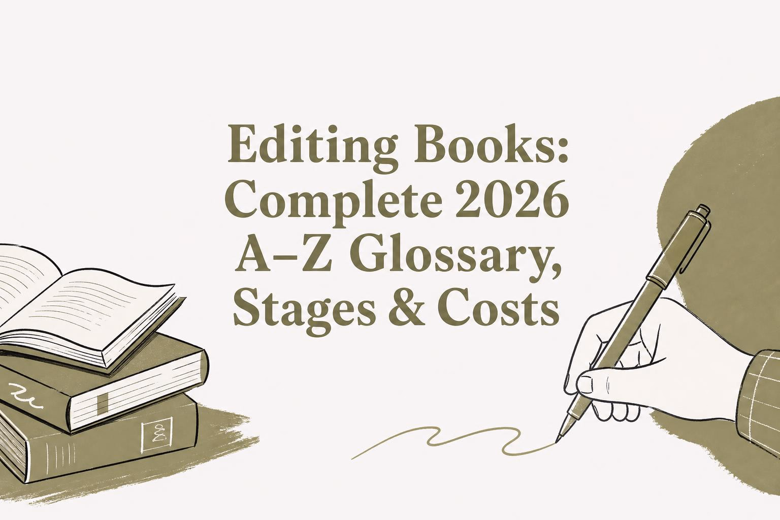 Editing Books: Complete 2026 A–Z Glossary, Stages & Costs