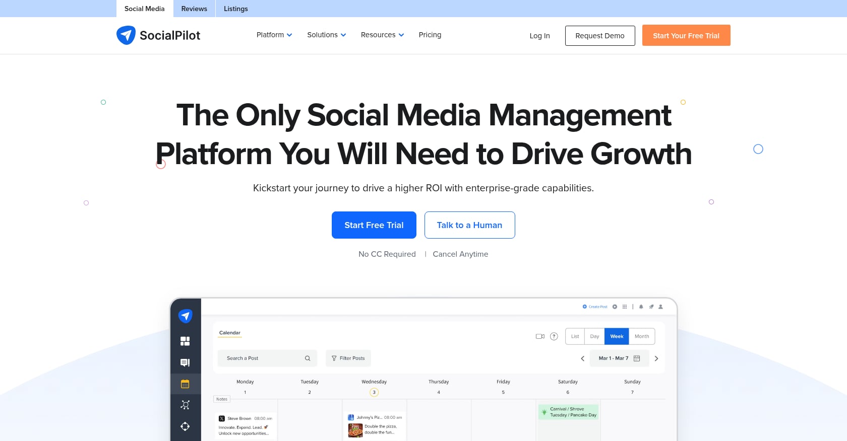 SocialPilot Screenshot