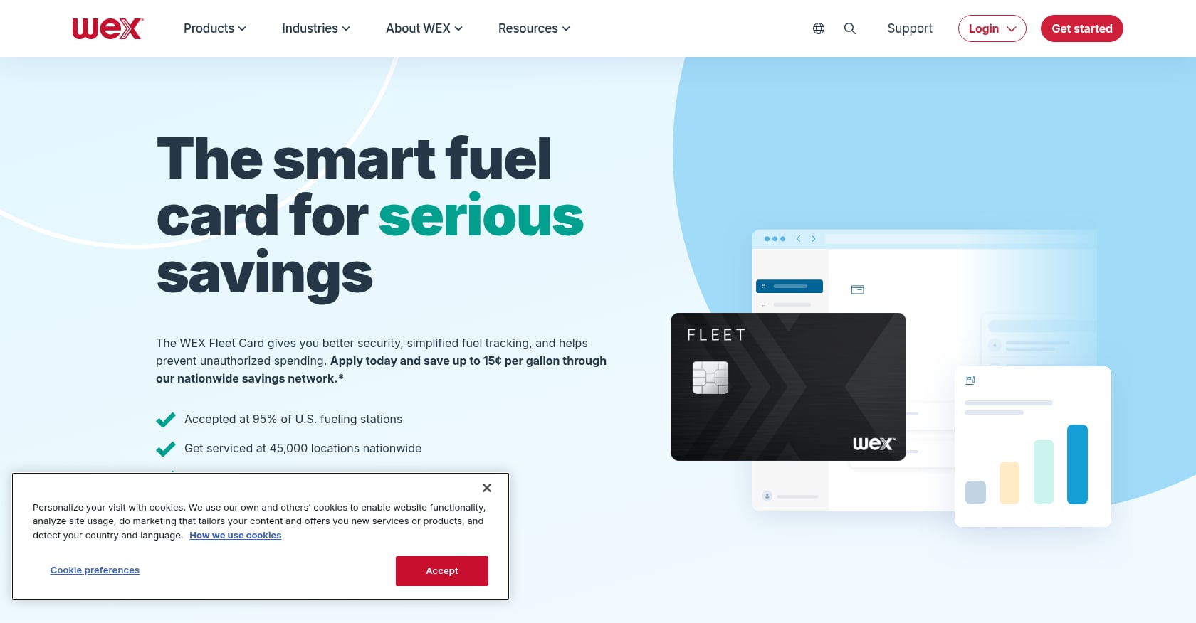 WEX Fleet Card Screenshot