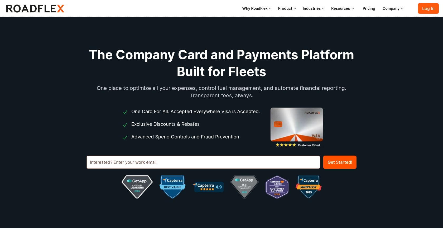 RoadFlex (Visa) Screenshot
