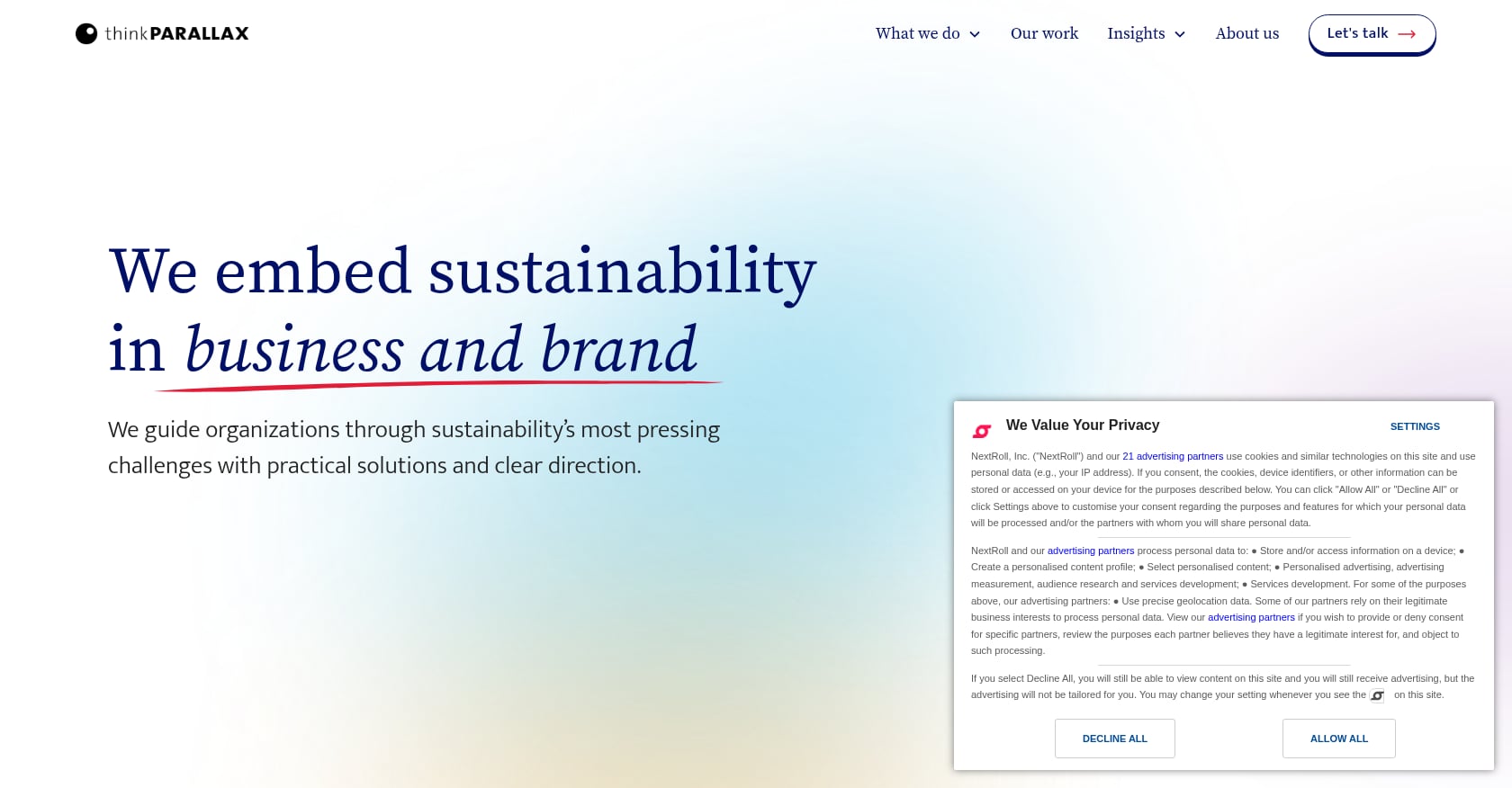 thinkPARALLAX Screenshot