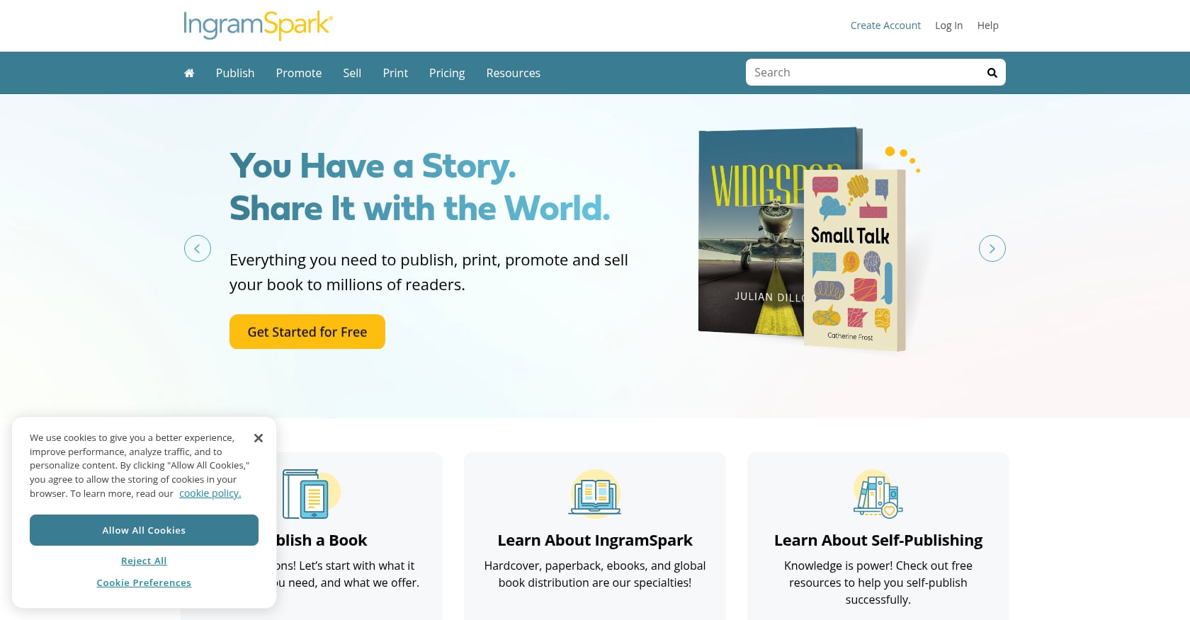 IngramSpark Screenshot