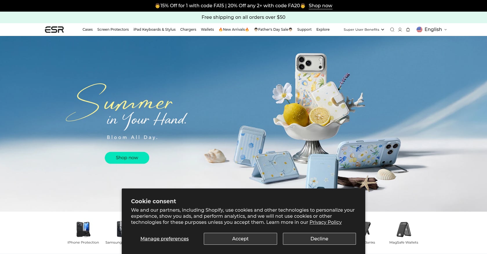 ESR HaloLock / Cloud Soft / Stash Stand Cases Screenshot