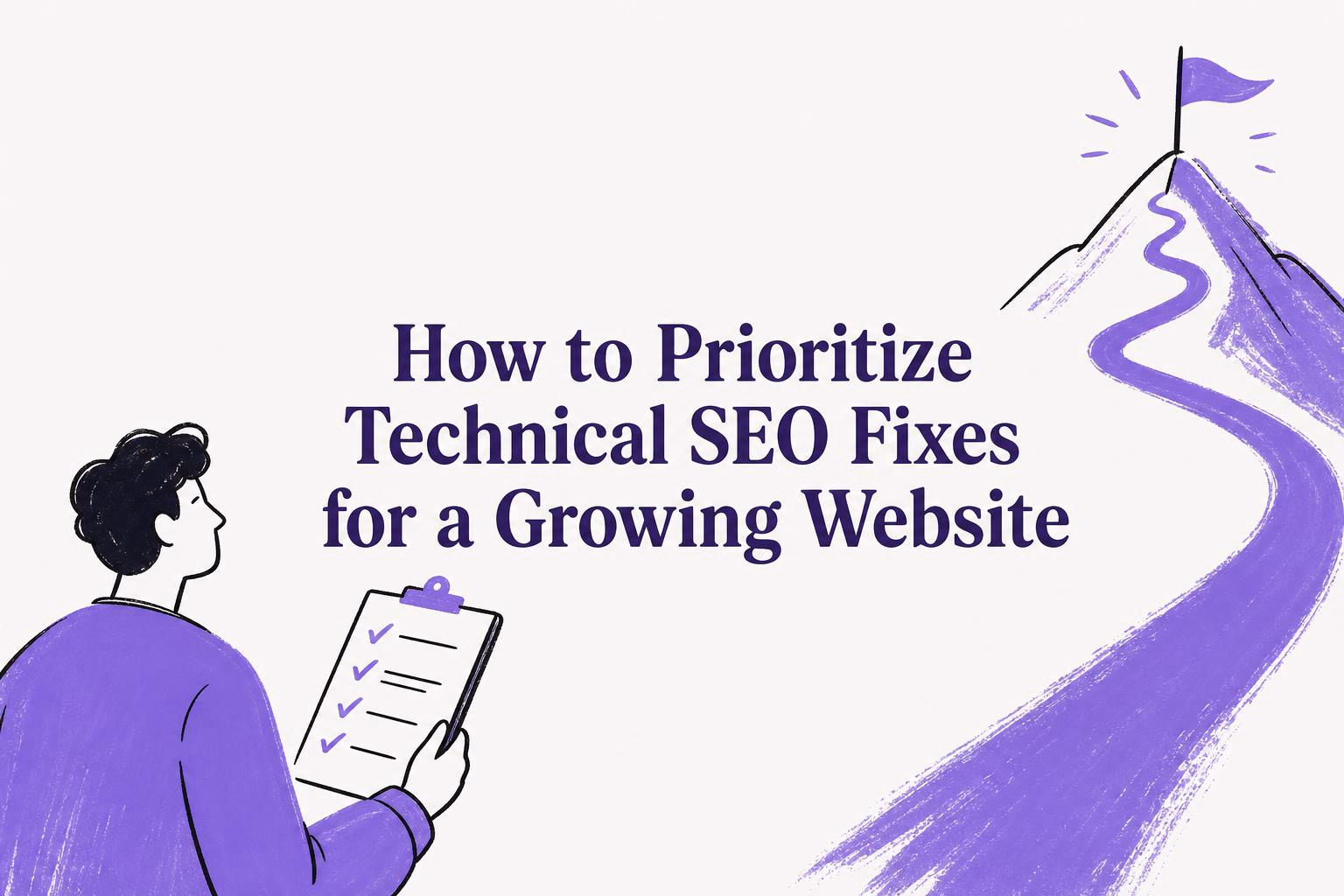 how to prioritize technical seo fixes for a growing website
