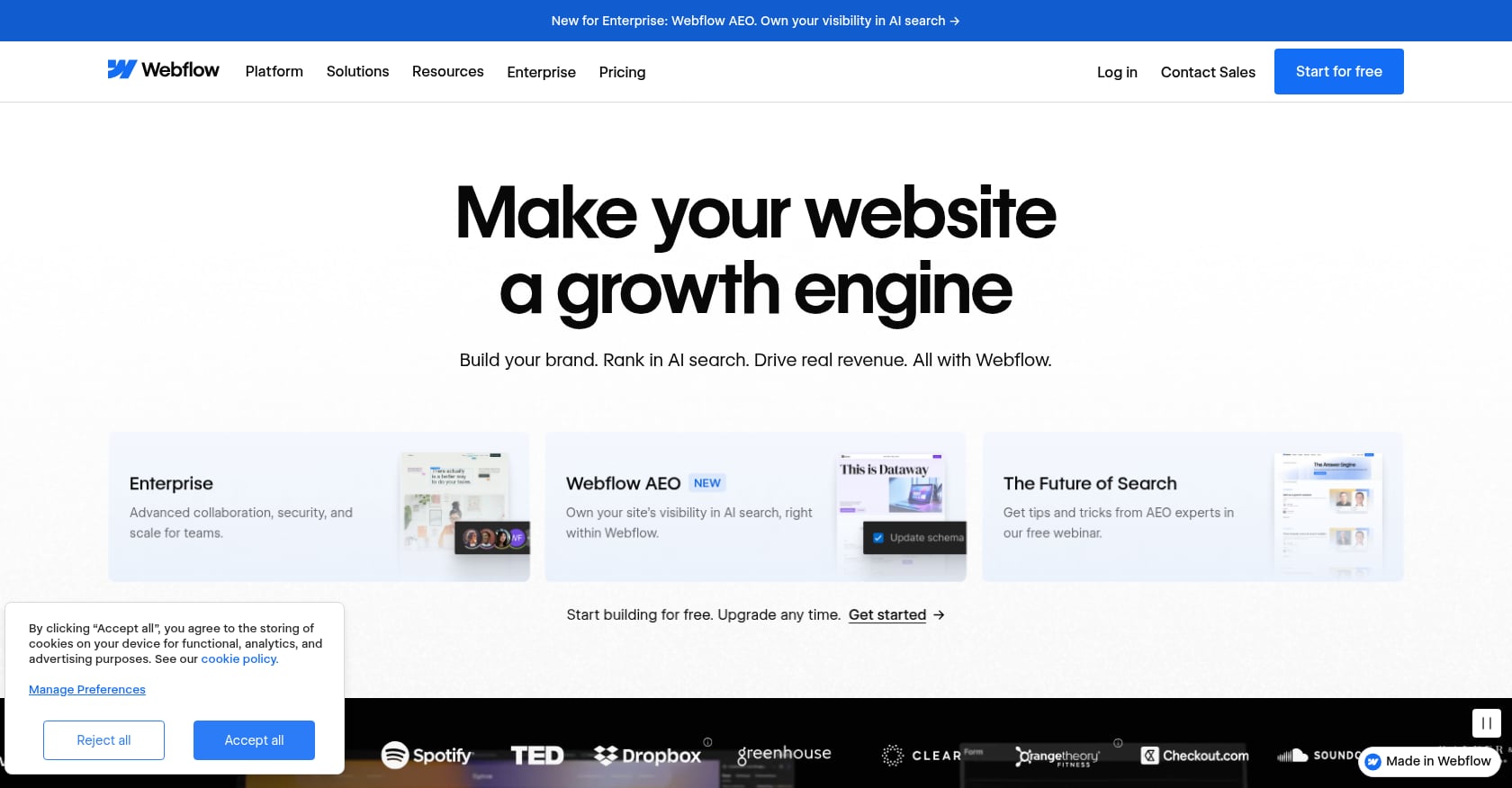 Webflow Screenshot