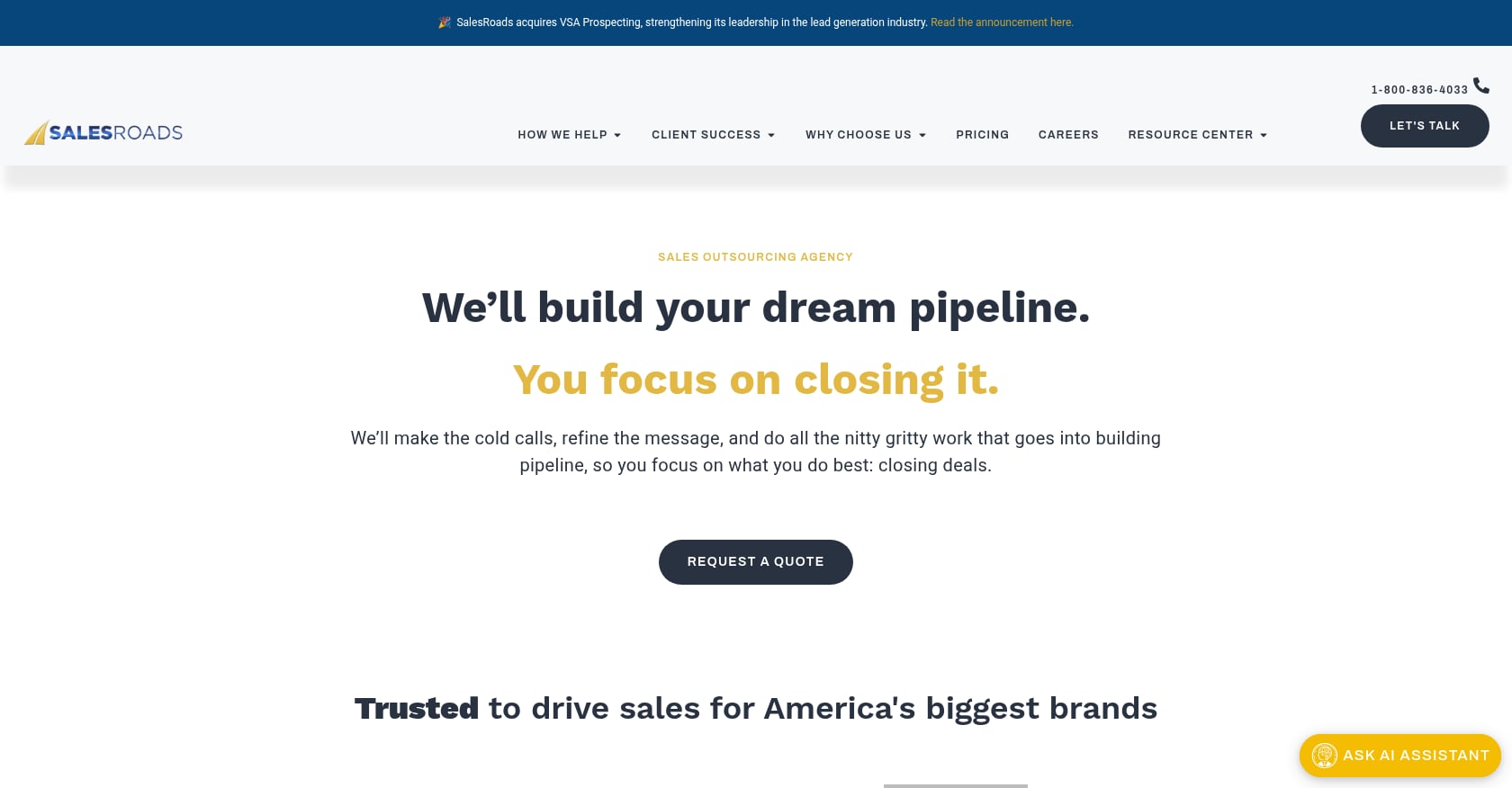 SalesRoads Screenshot