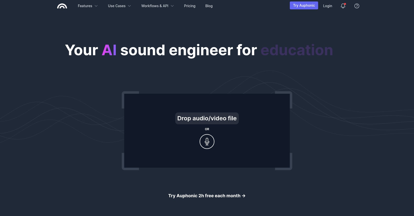 Auphonic Screenshot