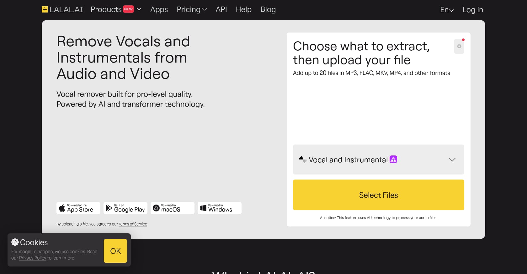 Lalal.ai Screenshot