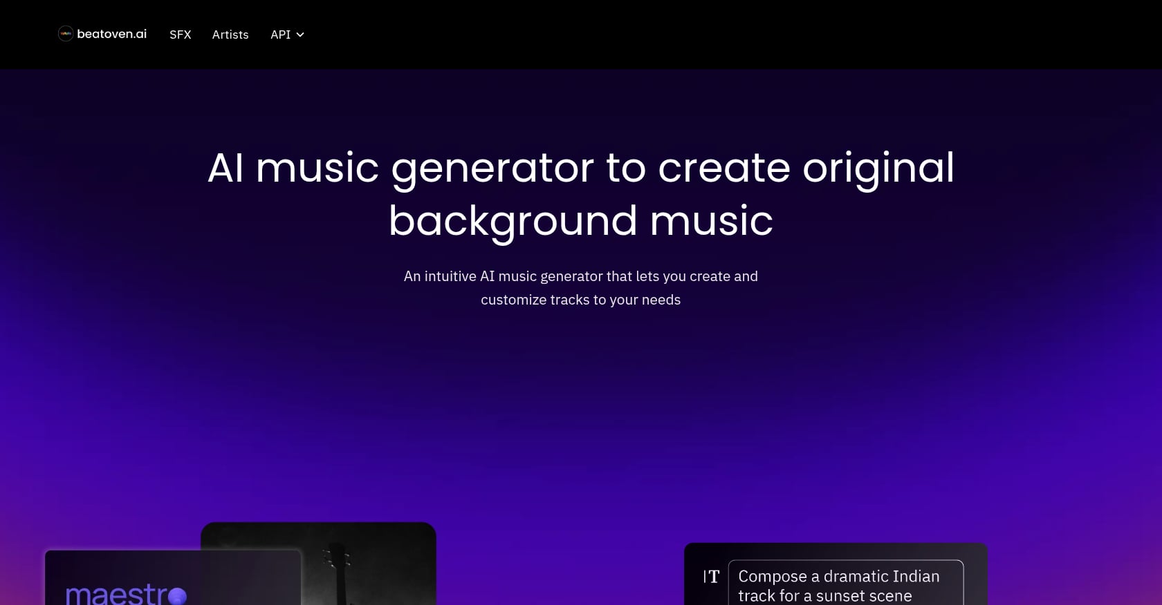 Beatoven.ai Screenshot
