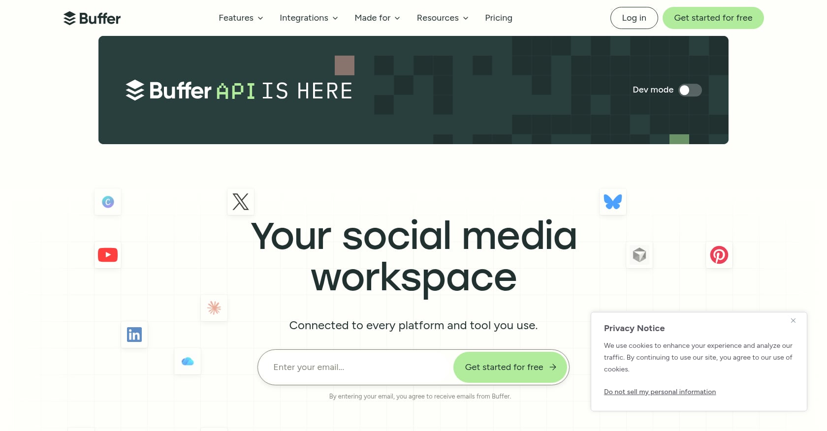 Buffer Screenshot