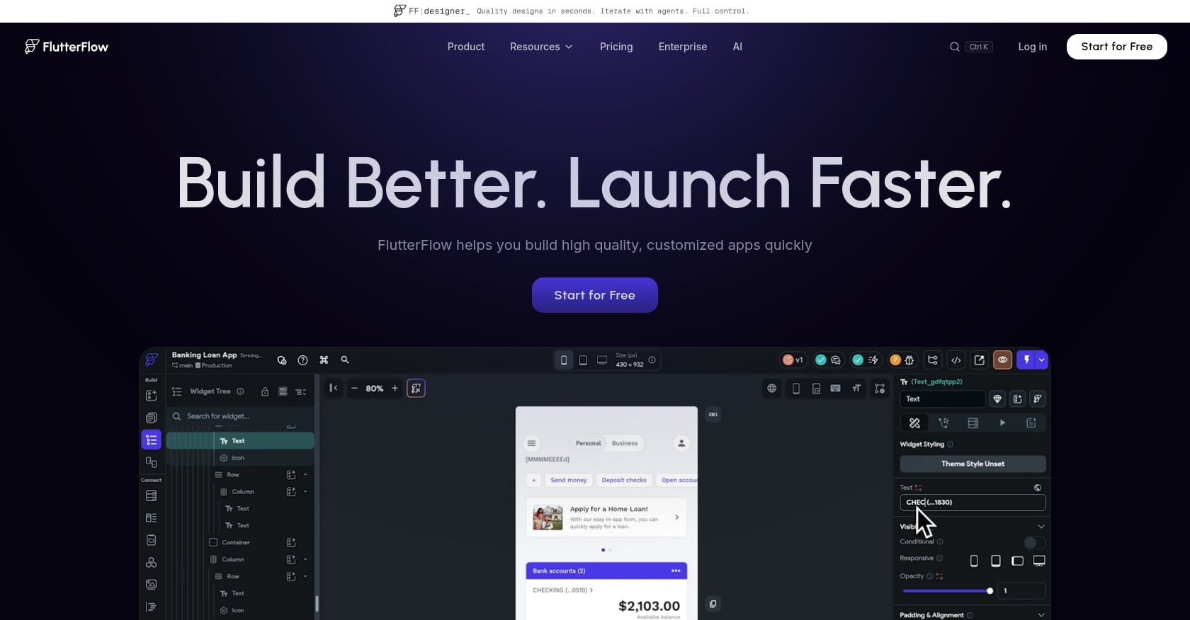 FlutterFlow Screenshot