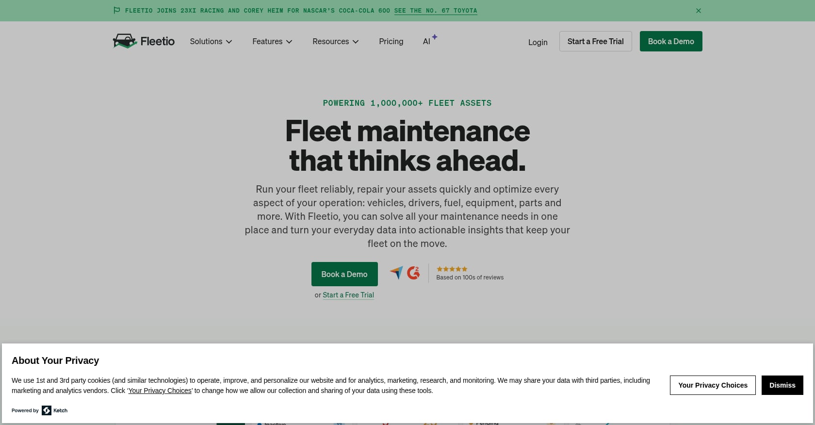 Fleetio Screenshot