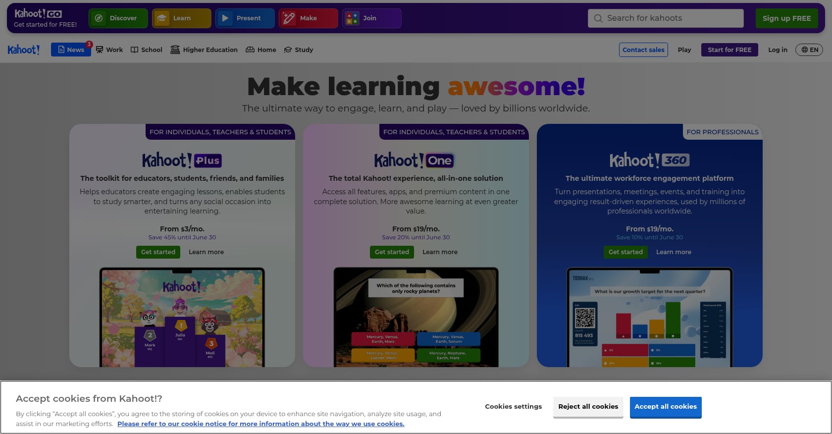 Kahoot! Screenshot
