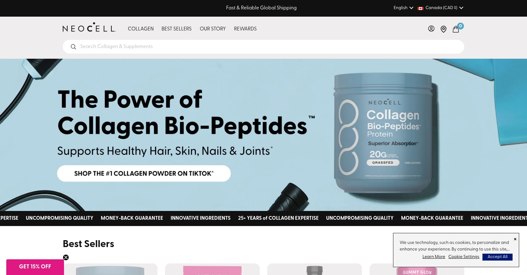 NeoCell Collagen Peptides Screenshot