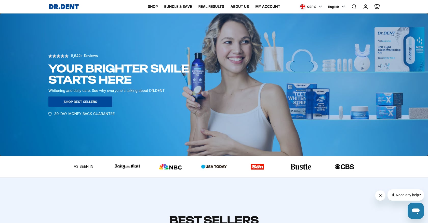 DRDENT Purple Whitening Strips Screenshot