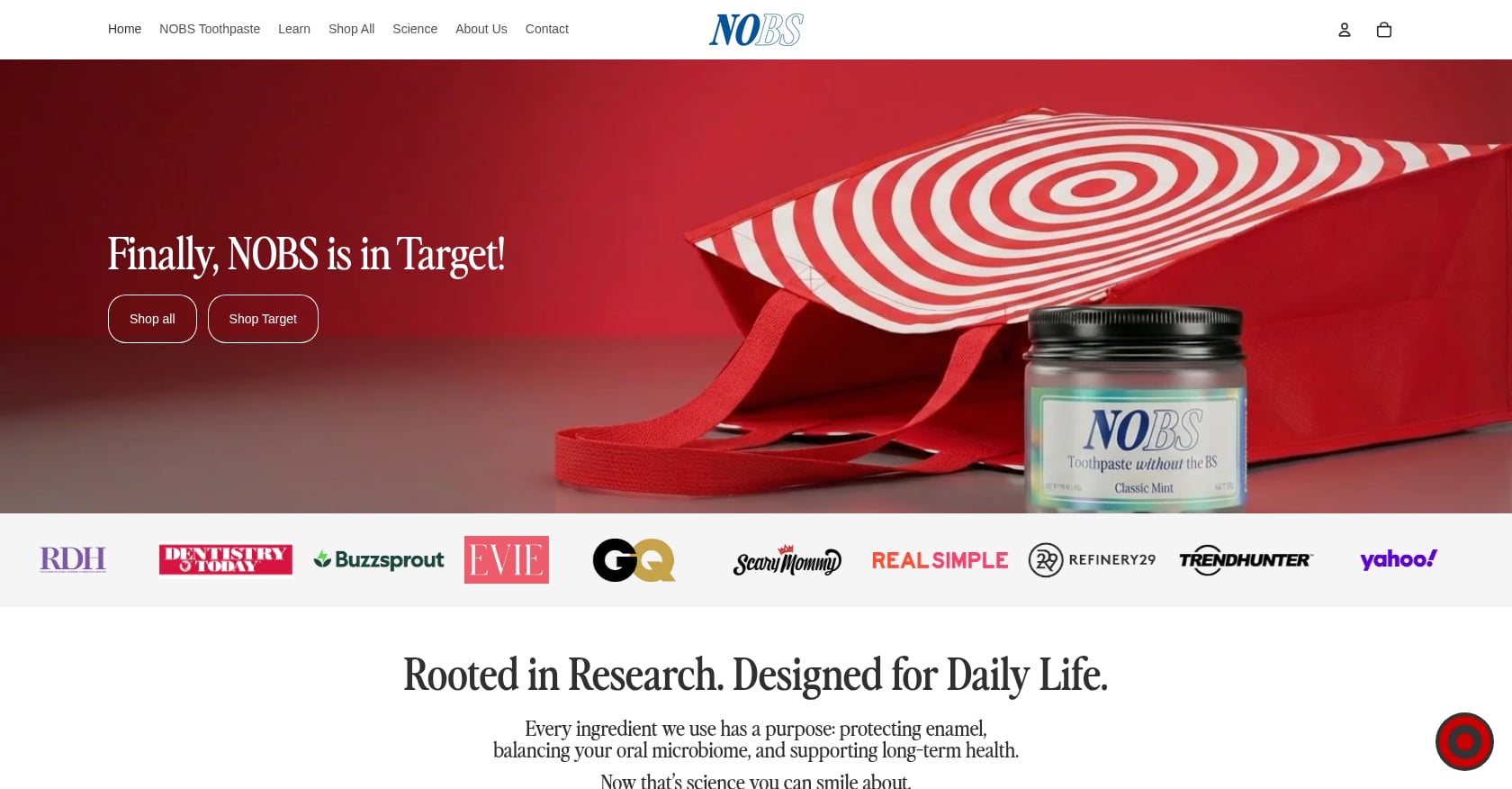 NOBS Toothpaste Tablets Screenshot